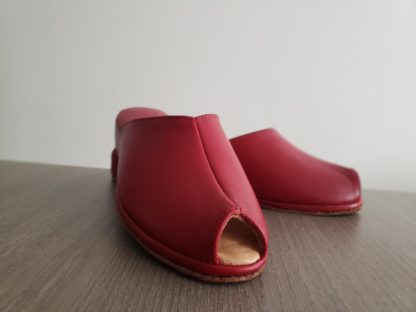 Pantufla de Cuero Roja - Imagen 2