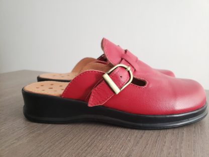 Zueco de Cuero Rojo - Imagen 5