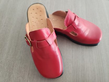 Zueco de Cuero Rojo - Imagen 3