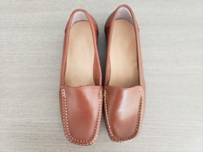 Mocasín de Cuero Tostado