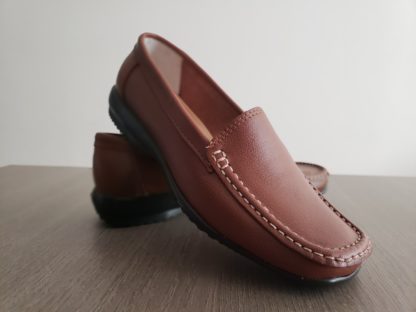 Mocasín de Cuero Tostado - Imagen 2