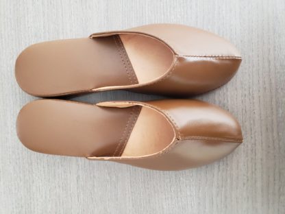 Pantufla de Cuero Café - Imagen 5