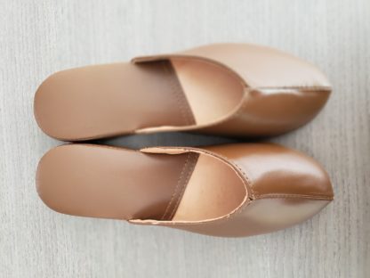 Pantufla de Cuero Café - Imagen 4