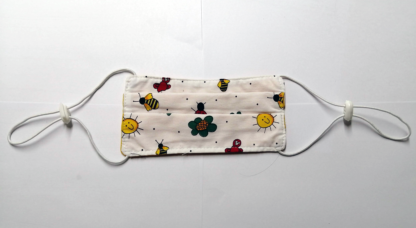 Mascarilla Niño, Tela Antifluido y Antibacterial. Dos Pliegues