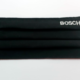 Mascarilla Lino Antifluido, Tres Pliegues Con Bordado